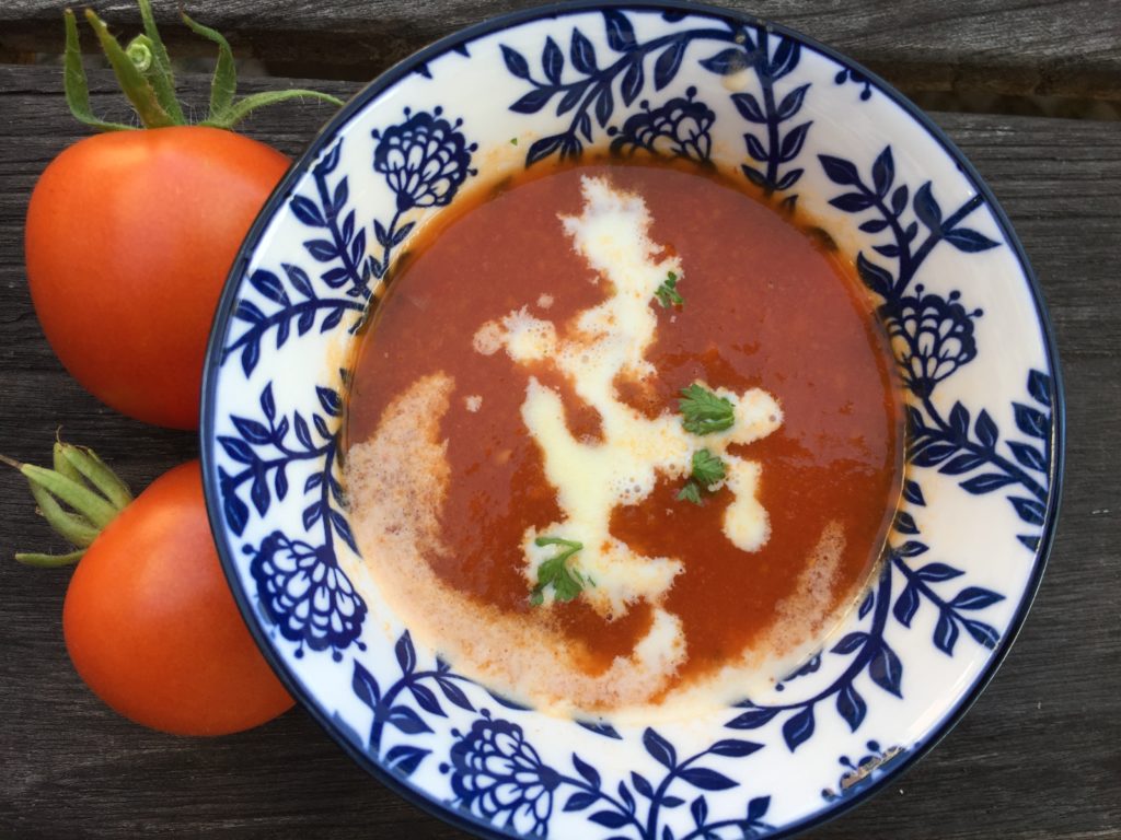 zelfgemaakte tomatensoep